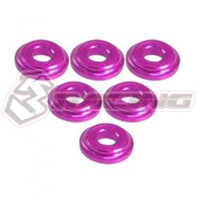 3Racing Parts Cale M8x2mm Support Amortisseur Noir x6