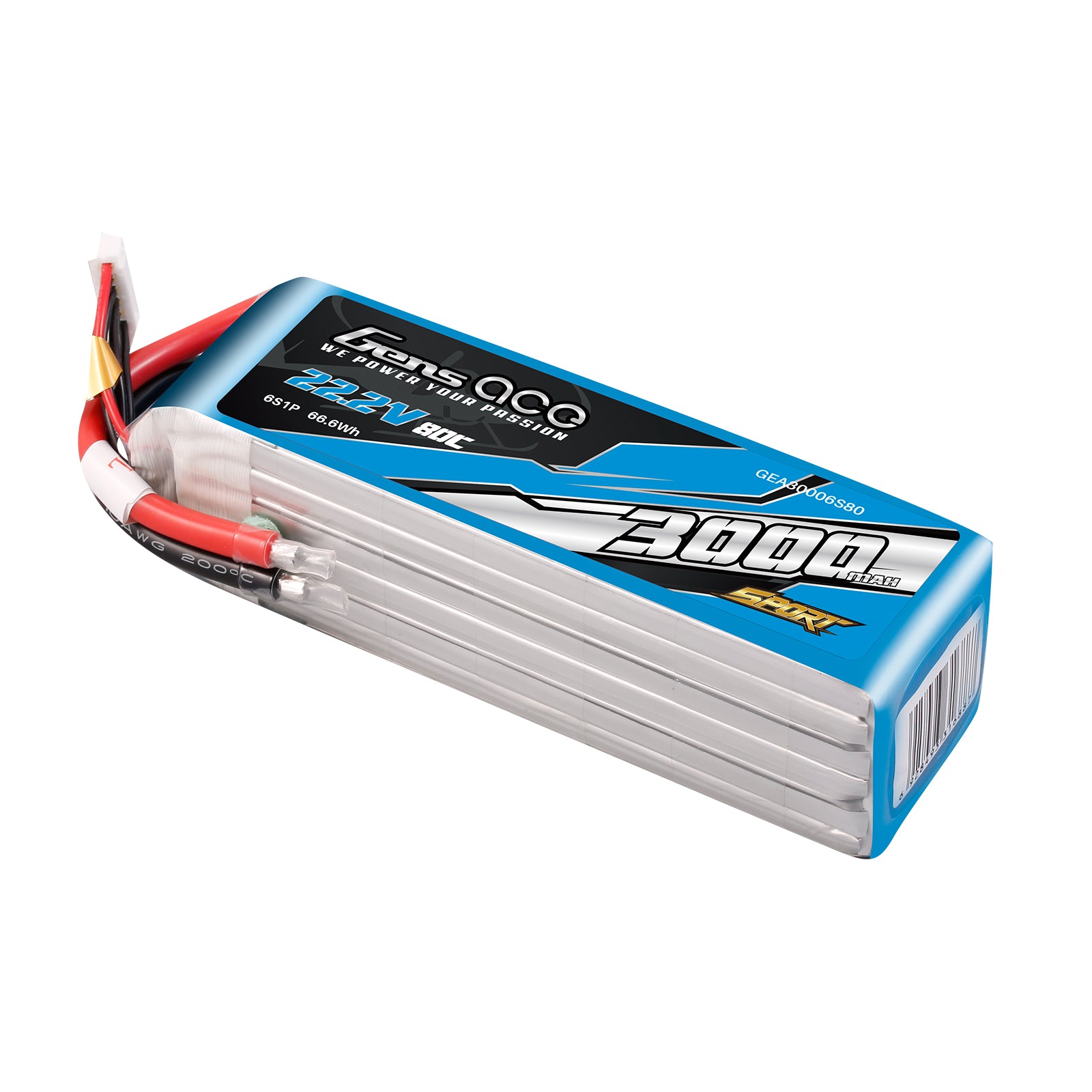 Gens Ace Sport Series 3000mAh 6S batterie LiPo 22,2V F5B