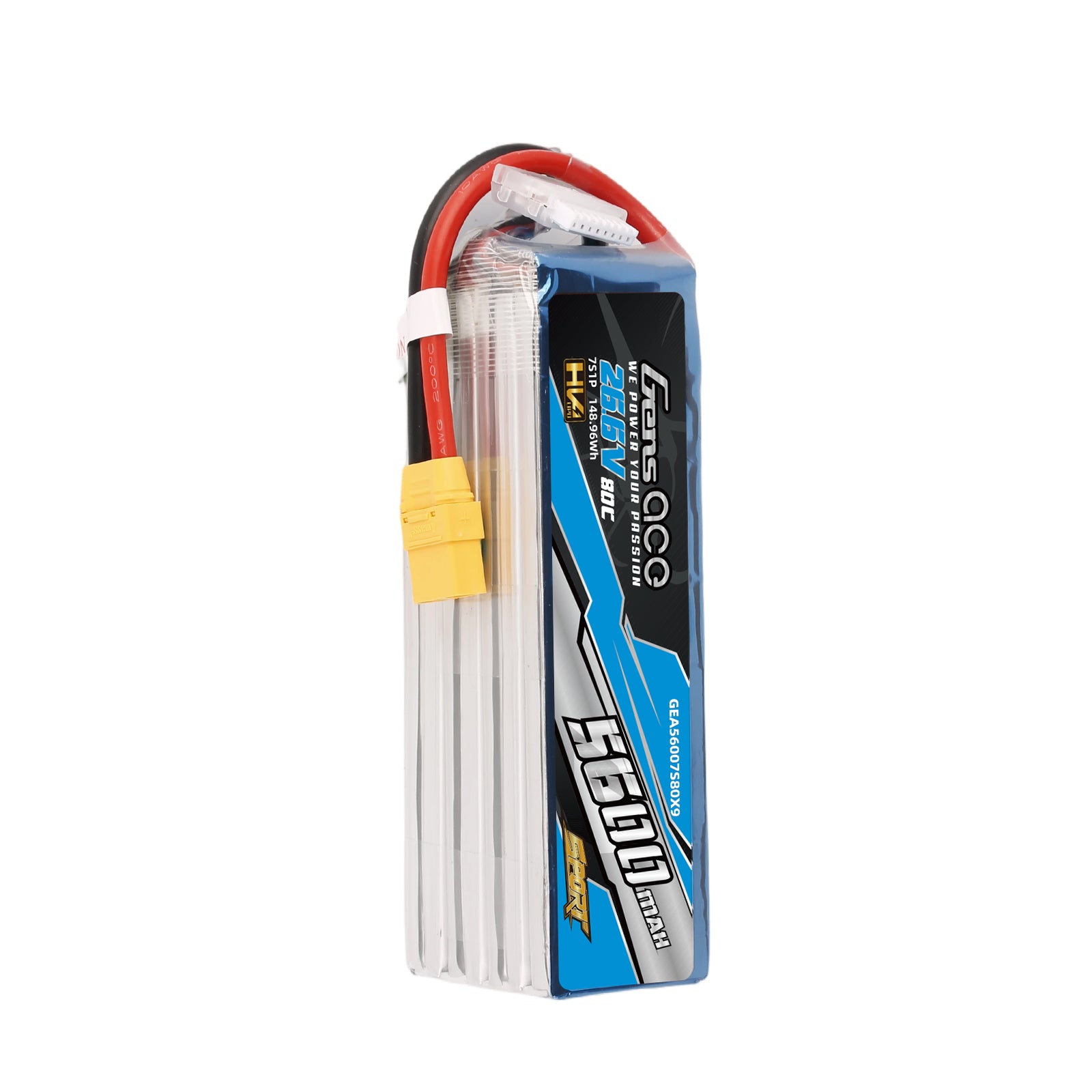 Gens Ace Sport 5600mAh 7S 80C batterie LiPo HV 26.6V XT90