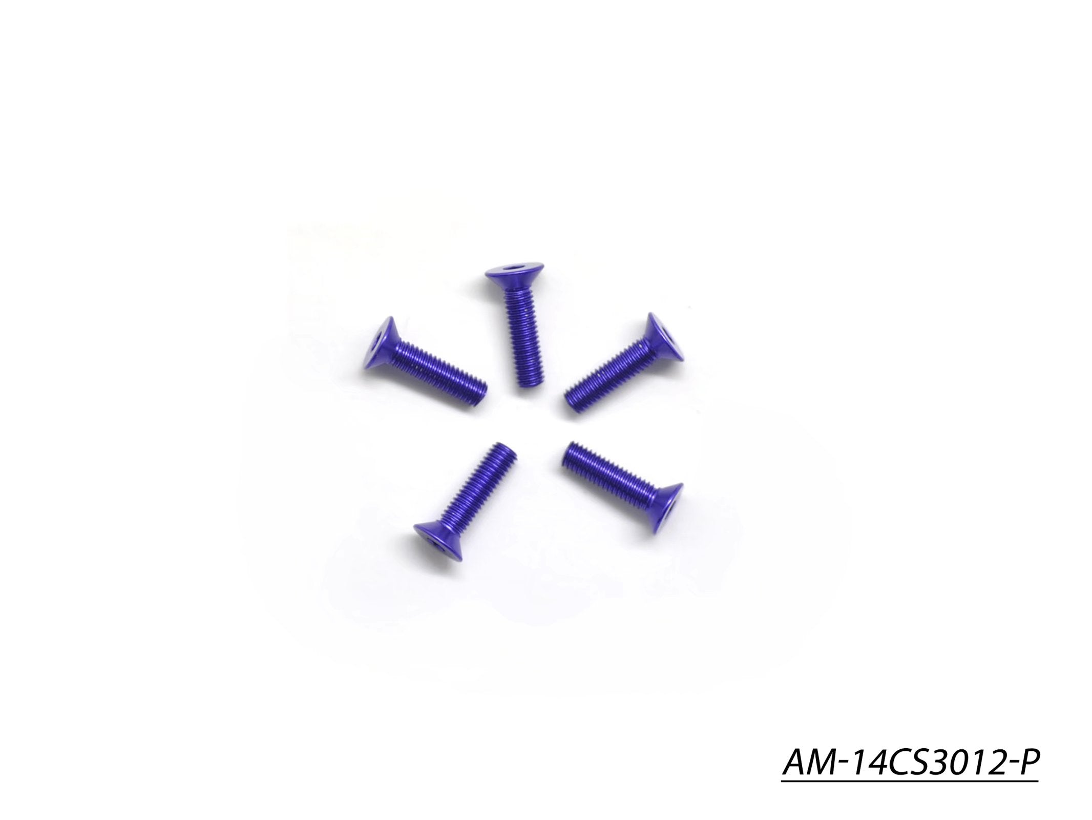 Arrowmax Screws Vis Alu M3x12 Fraisée Violet x5 AM-14CS3012-P