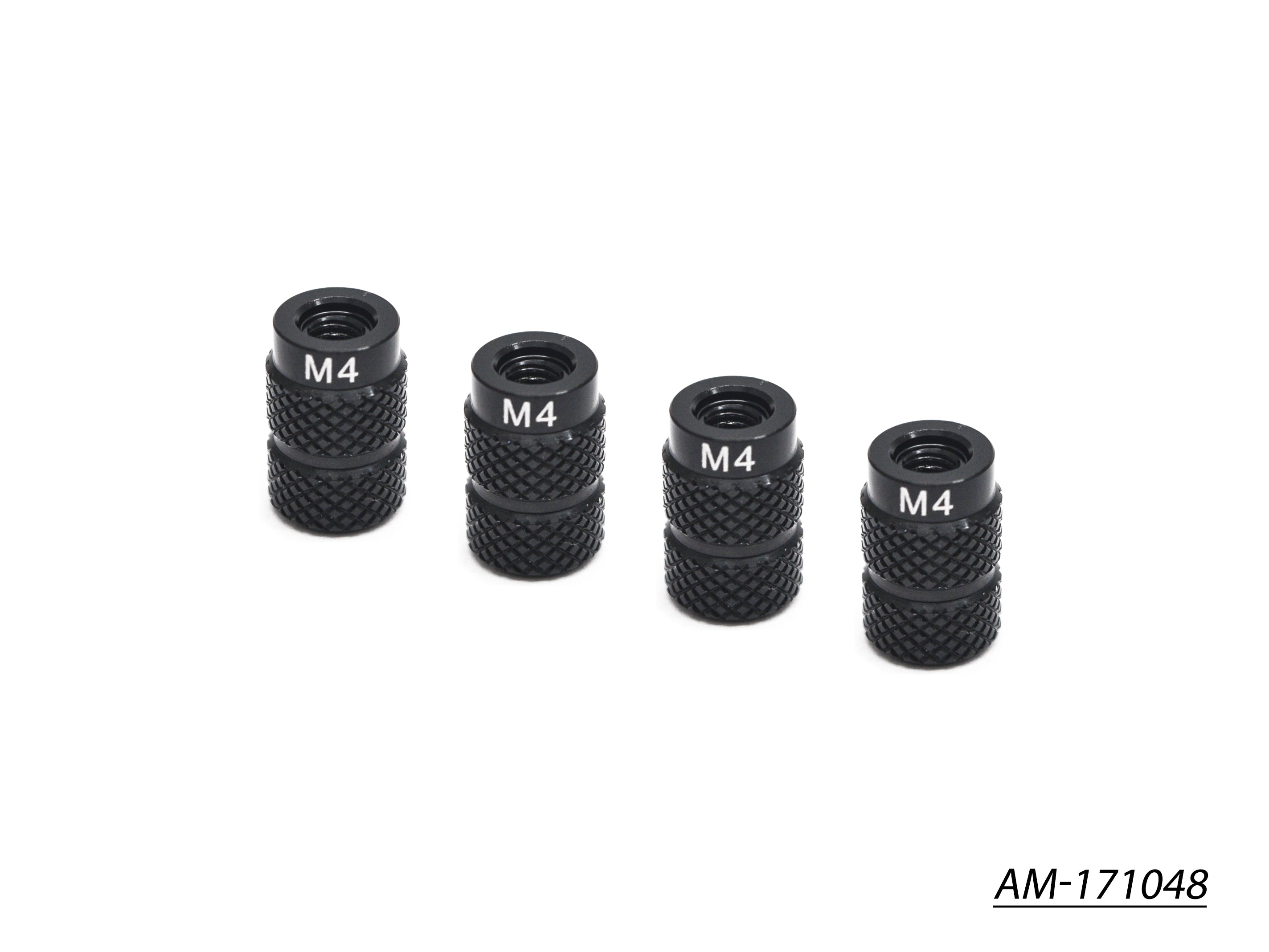 Arrowmax AM-171048 écrou alu 4 mm noir doré x4