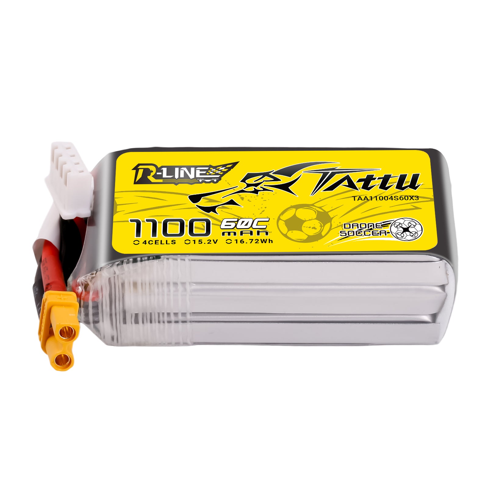 Tattu R-Line 1100mAh 4S 60C batterie LiPo HV XT30