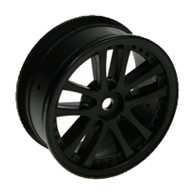 3RACING PARTS Jante 1/10 5 Dual Spoke On Road noir 8 pcs