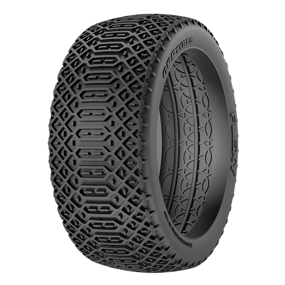 GRP 1:8 Buggy Flexy S25 gommes paire non collée