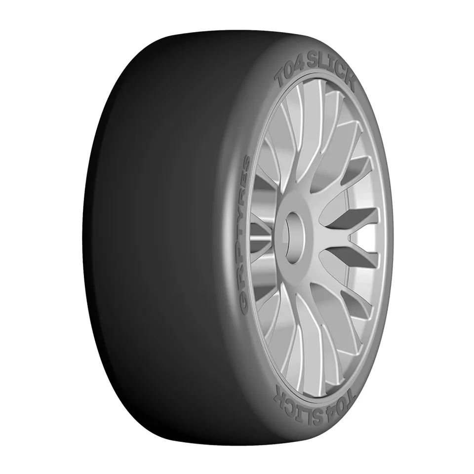 GRP 1:8 GT GTK04-XB2 Pneu Slick Extra Soft Hexa 17 x2