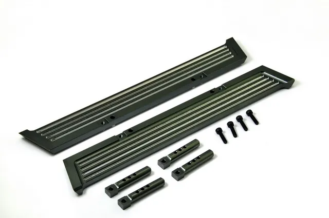 Hobao 230114 Pédales Alu CNC Noires x2 Voiture RC