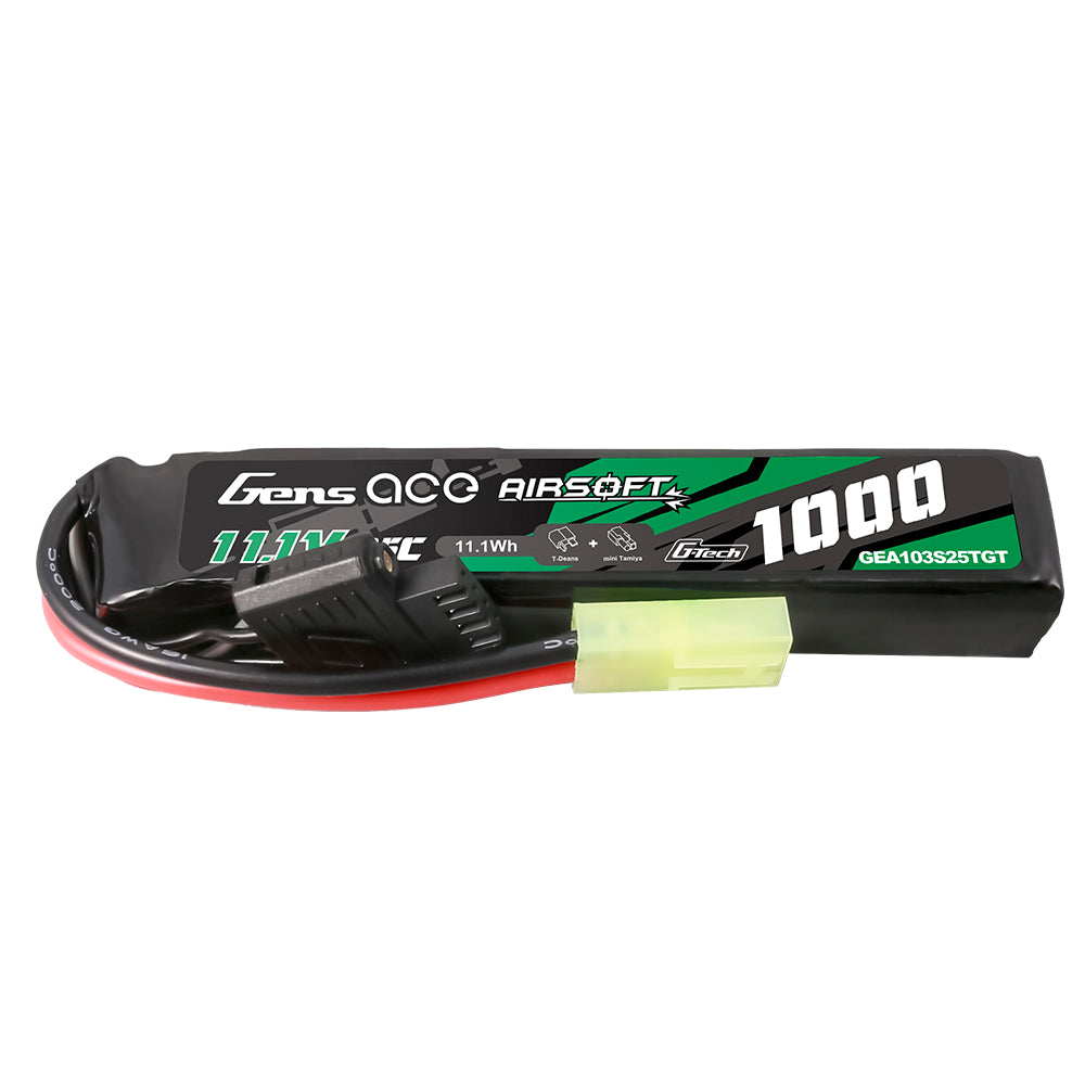 Gens Ace Airsoft 1000mAh 3S 11.1V batterie lipo Tamiya