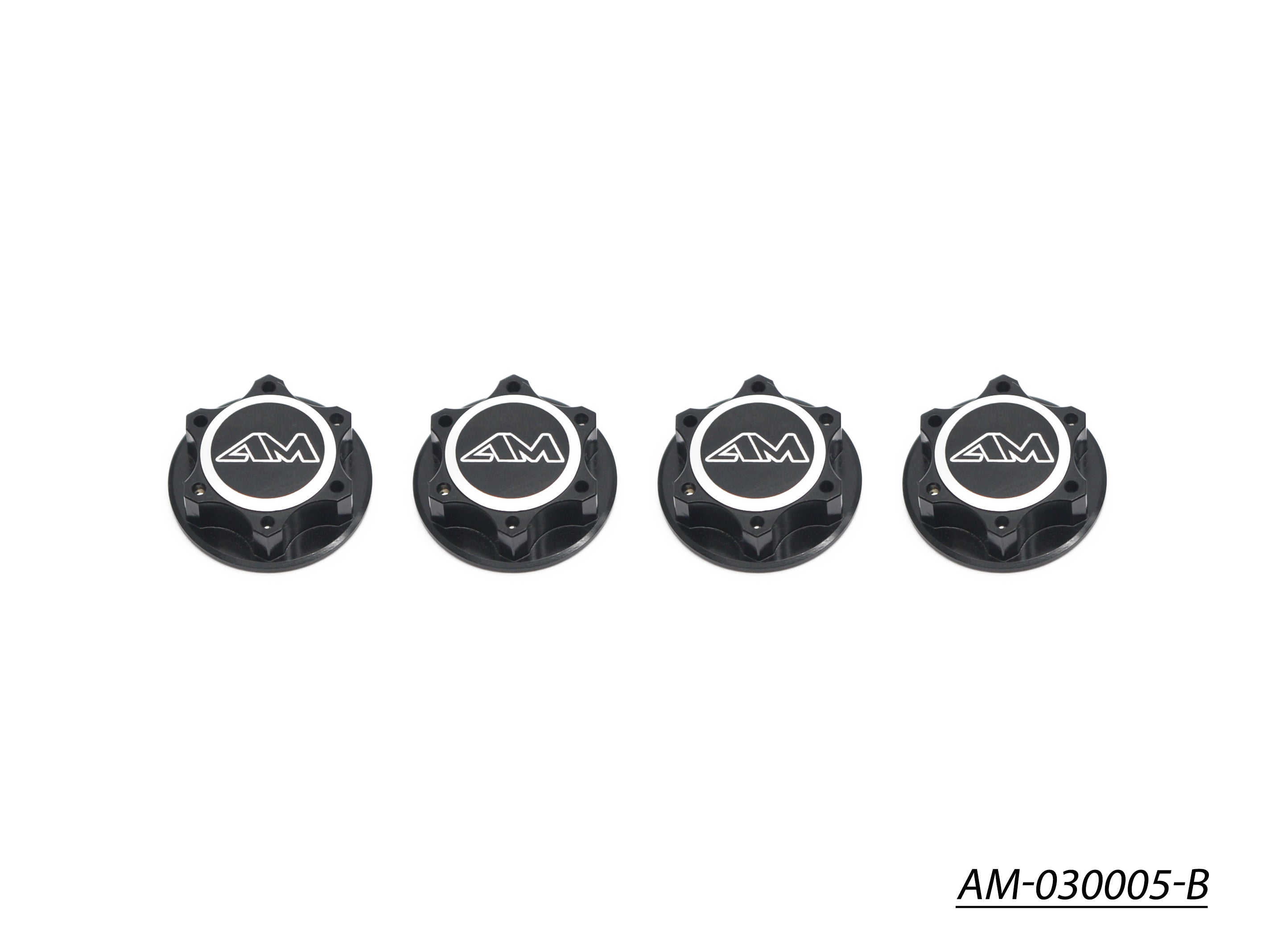 Arrowmax AM-030005-B écrous roue 1/8 alu noir x4