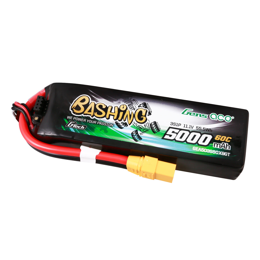Gens Ace Bashing 5000mAh 3S 60C batterie LiPo 11.1V XT90