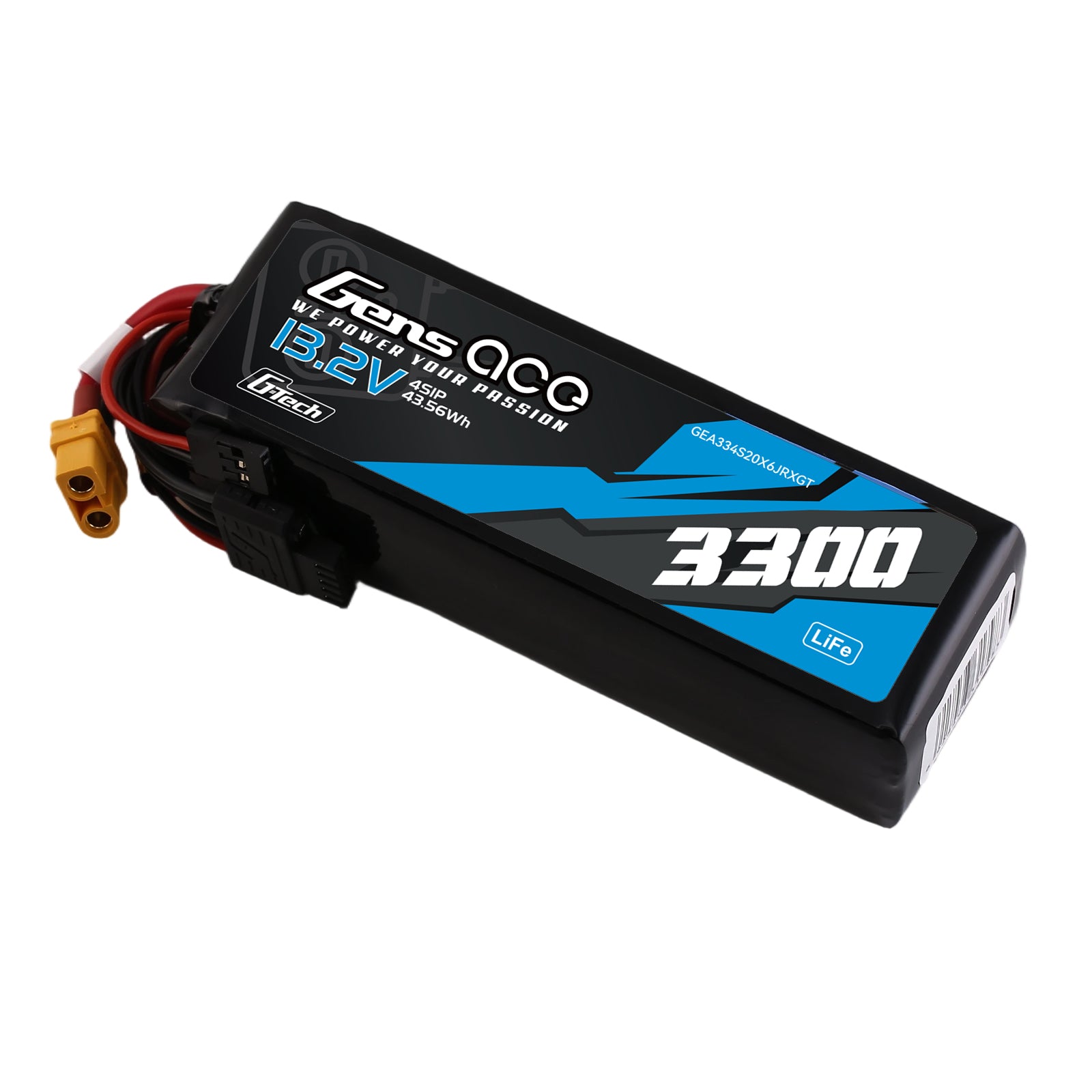 Gens Ace TX/RX 3300mAh 4S batterie LiFe 13,2V XT60