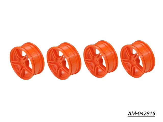 Arrowmax AM-042815 jantes 1/10 TC 5 branches orange x4