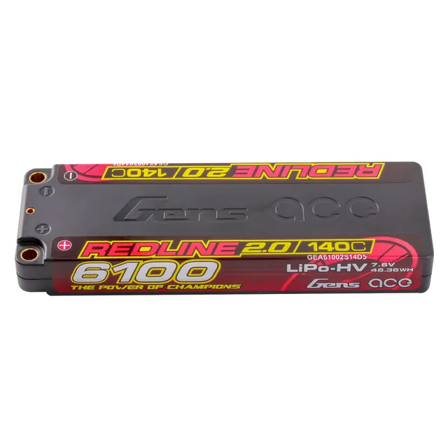 Gens Ace Redline 2.0 6100mAh 2S Batterie LiPo 7,6V 140C