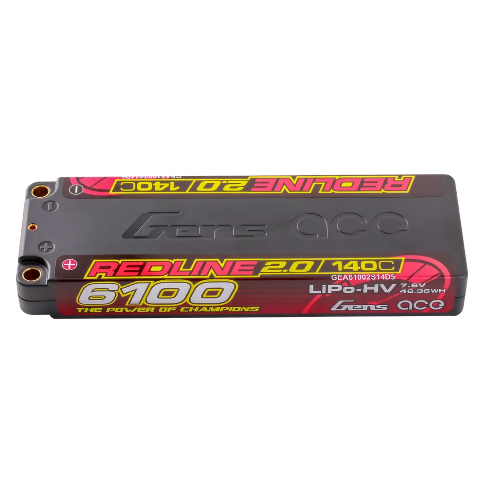 Gens Ace Redline 2.0 6100mAh 2S Batterie LiPo 7,6V 140C