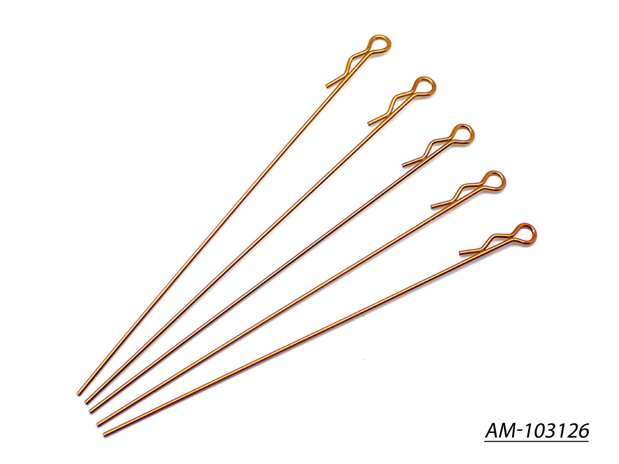 Arrowmax Clips Carrosserie AM-103126 longs dorés x5