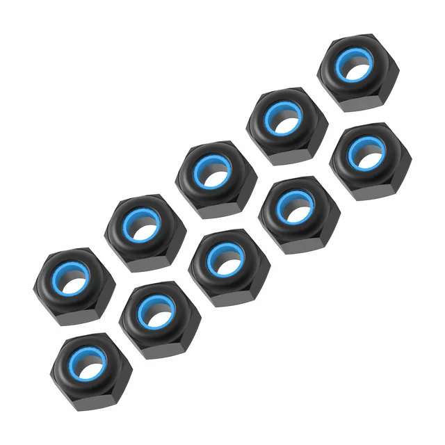 3Racing 3RAC-NI30/BL écrous frein 3,0 mm noirs x10