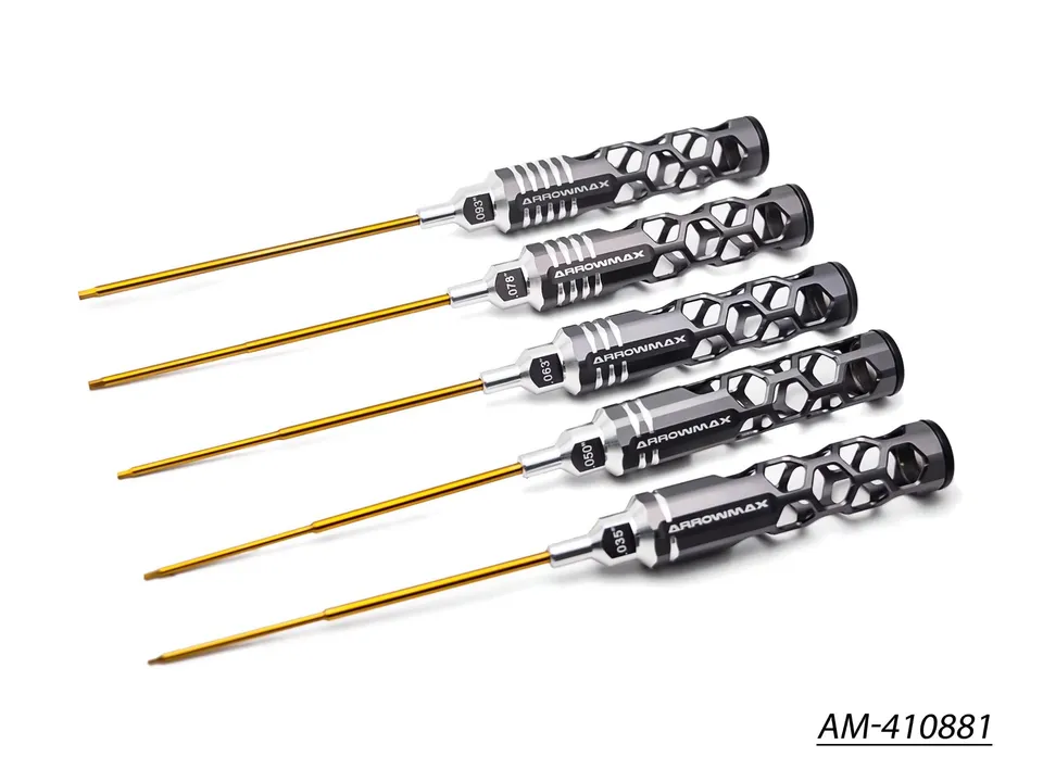 Arrowmax AM-410881 set 5 clés Allen Honeycomb 120 mm