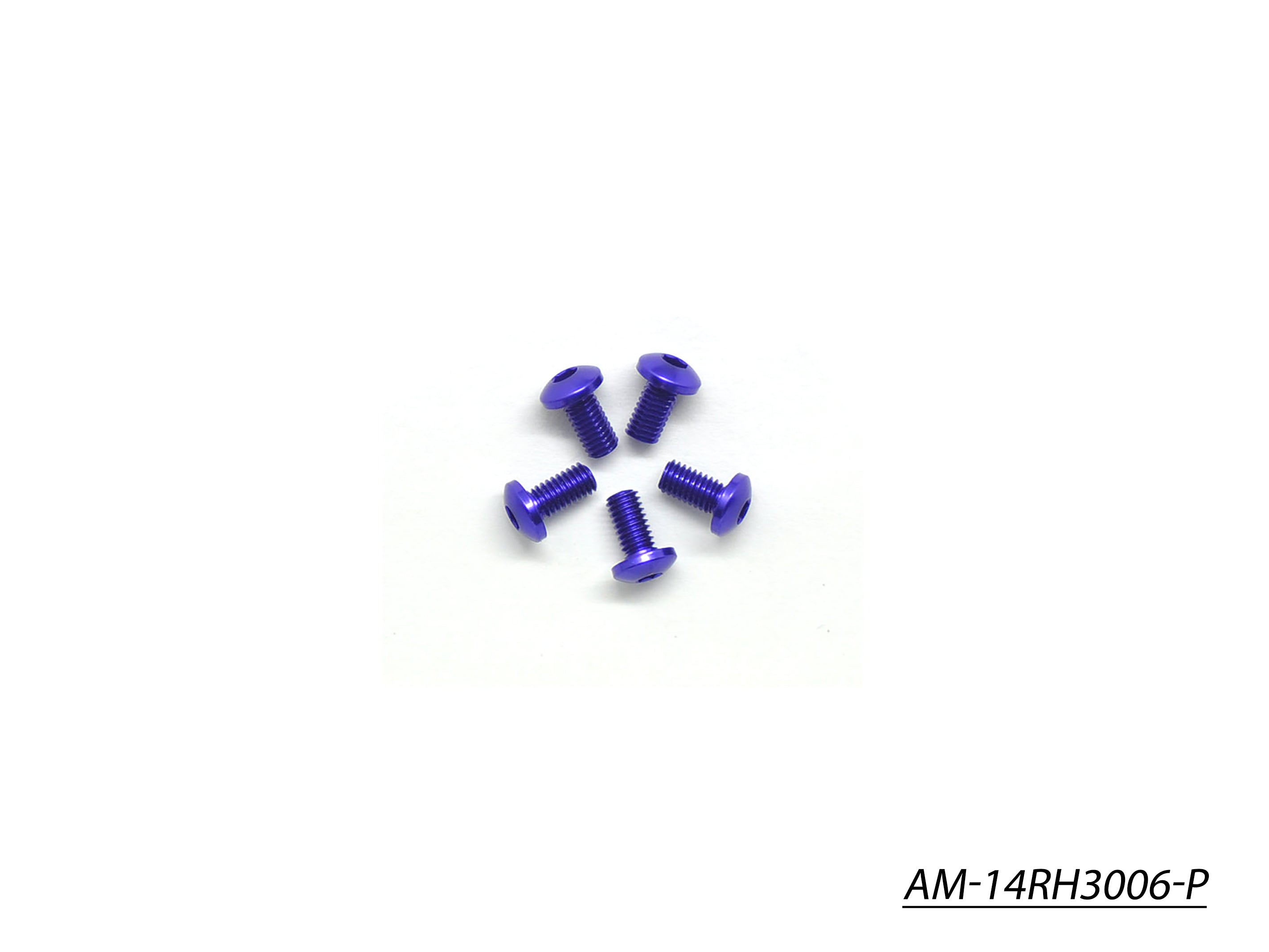 Arrowmax Screws vis alu M3x6 violette x5 AM-14RH3006-P