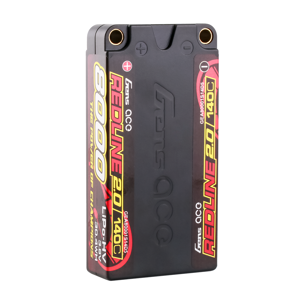 Gens Ace Redline 2.0 8000mAh 1S 140C batterie HV Hardcase