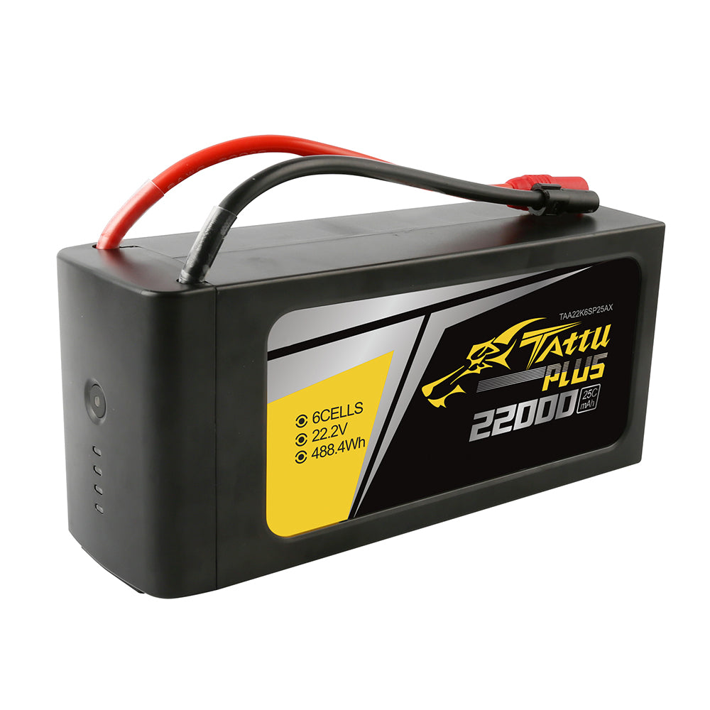 Tattu Plus 22000mAh 6S batterie lipo drone 22.2V 25C