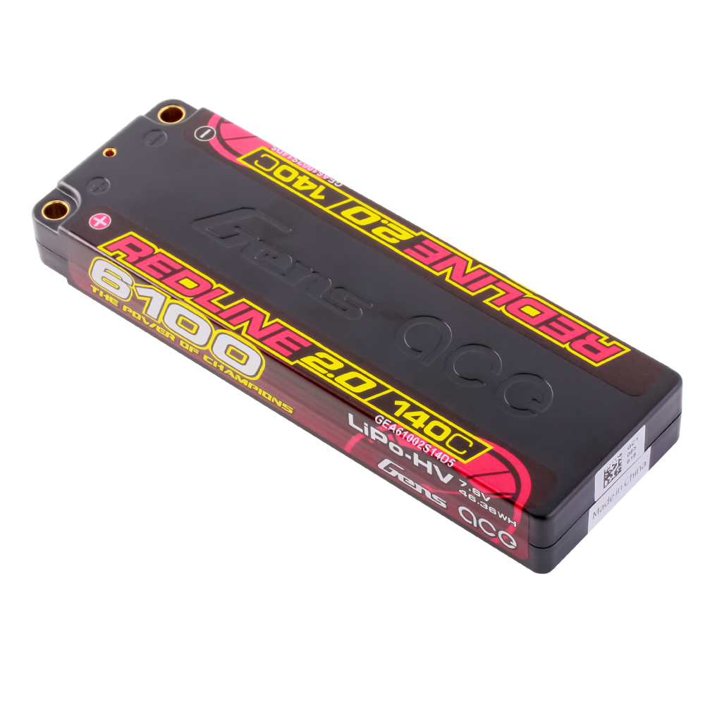 Gens Ace Redline 2.0 6100mAh 2S Batterie LiPo 7,6V 140C