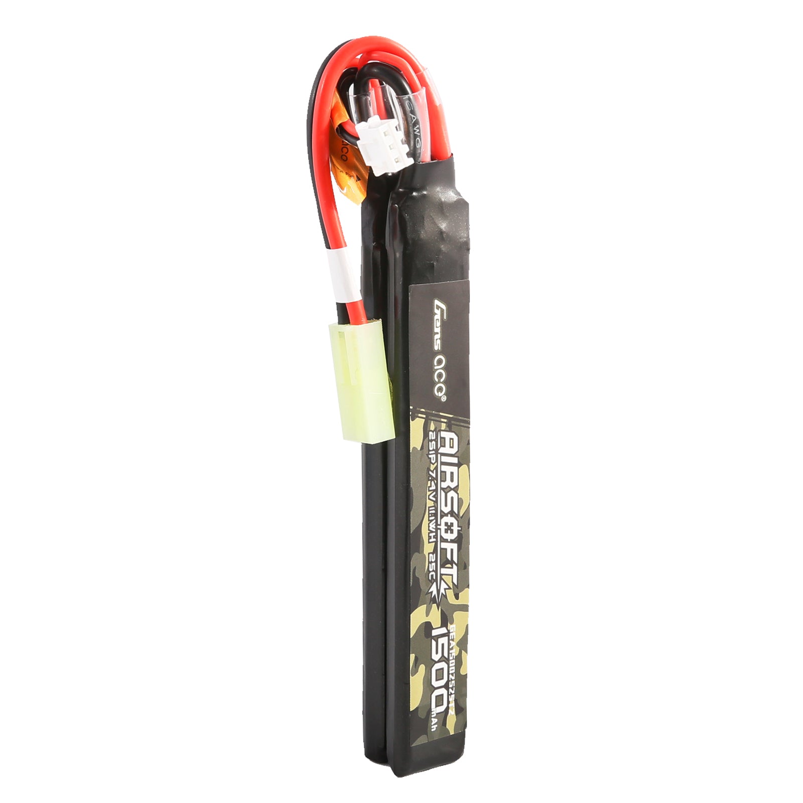 Gens Ace 1500mAh 2S 25C batterie LiPo airsoft 7,4V nunchuck