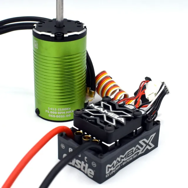 Castle Mamba X SCT 1412-2100KV combo brushless 1/10 6S