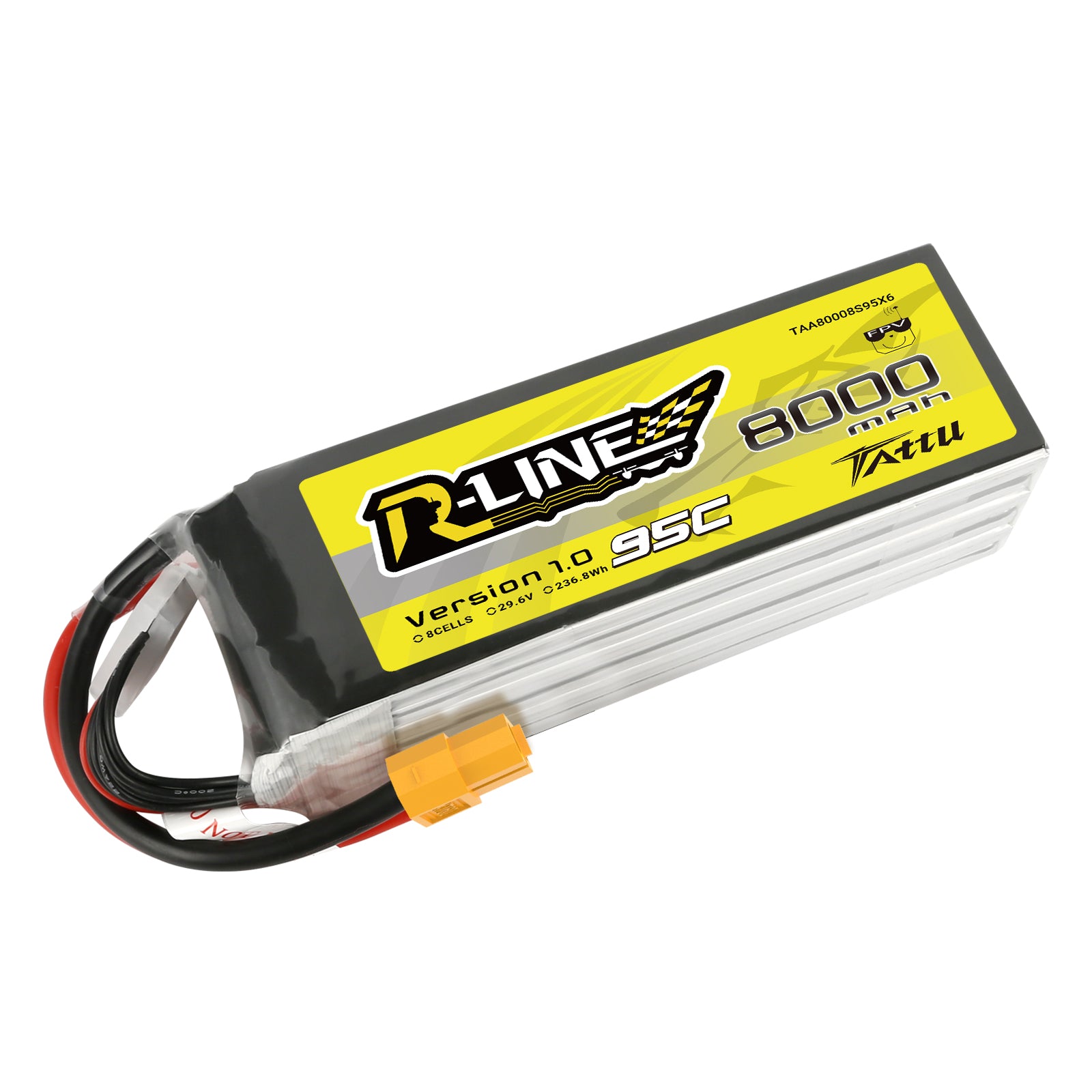 Tattu R-Line 8000mAh 8S 95C Batterie Lipo 29.6V XT60