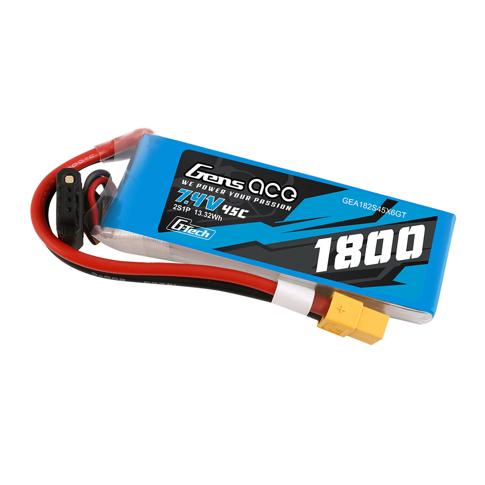 Gens ace Car Classic 1800mAh 2S 45C batterie LiPo 7.4V XT60