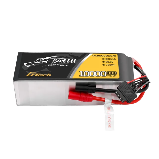 Tattu 10000mAh 6S batterie LiPo AS150 XT150 22.2V 30C