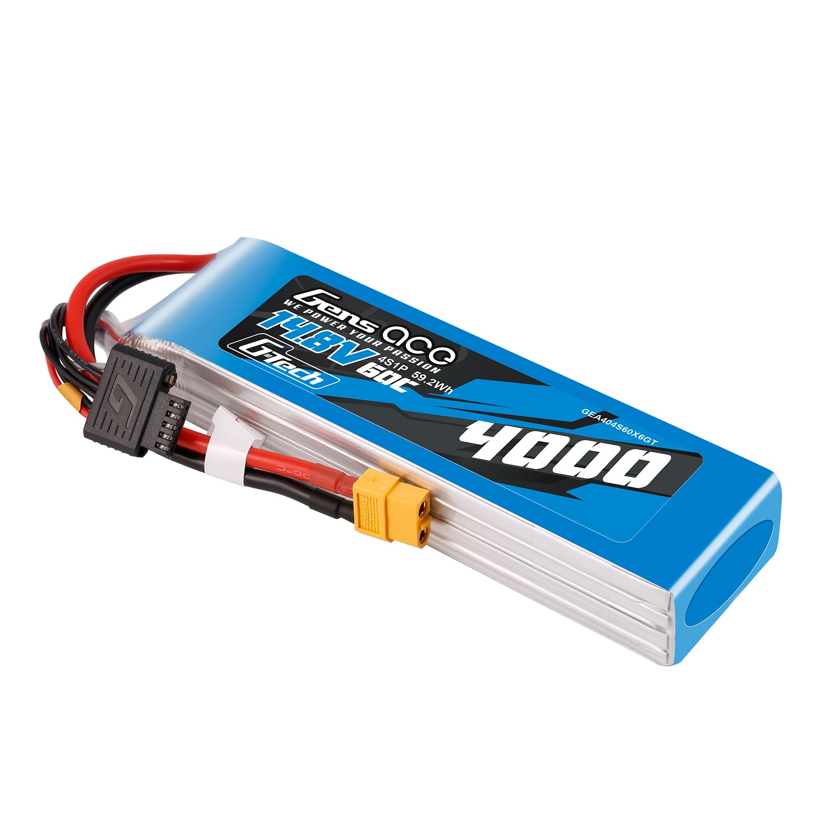 Gens Ace Car Classic 4000mAh 4S 60C batterie LiPo 14,8V XT60