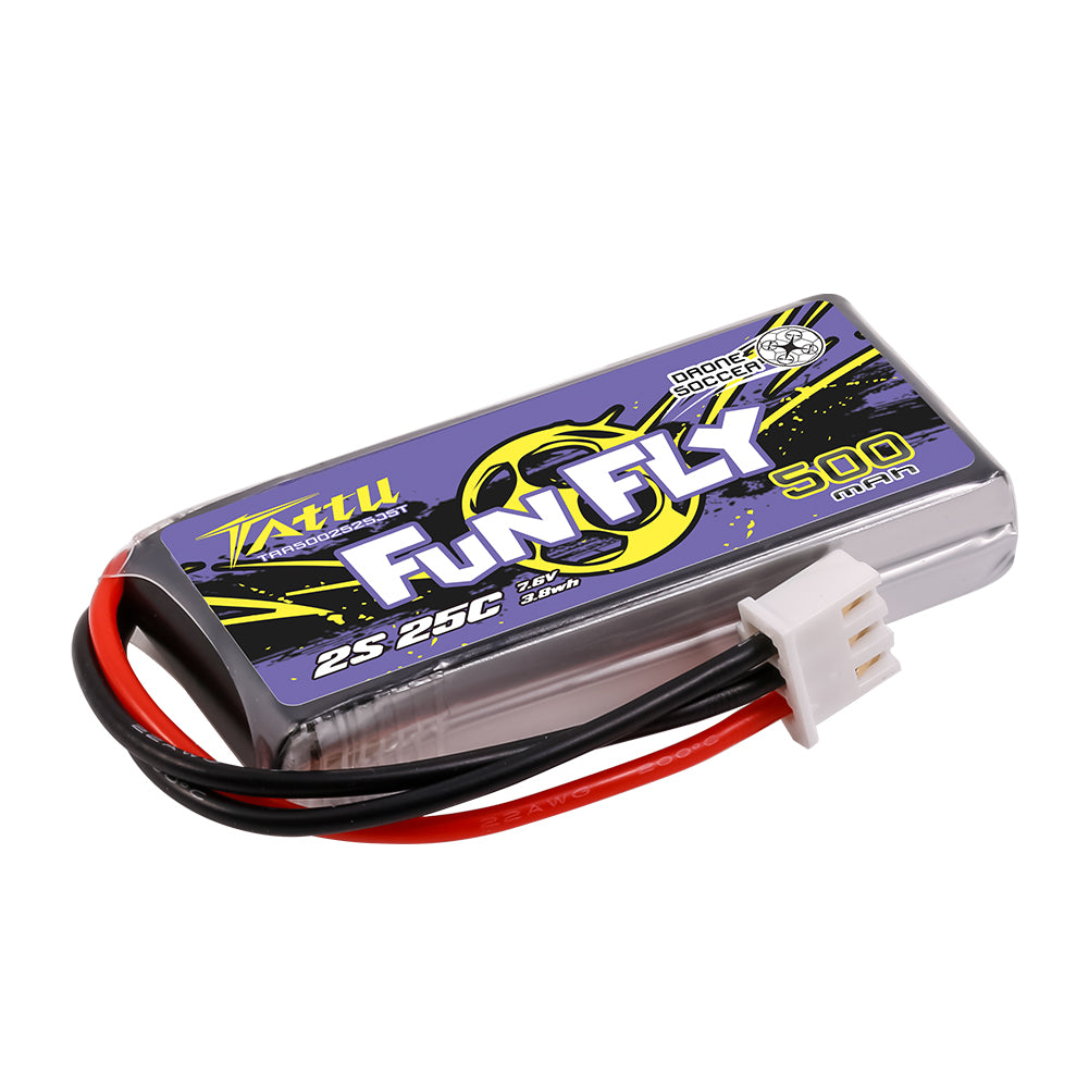 Tattu FunFly 500mAh 2S batterie LiPo HV JST 7,6V