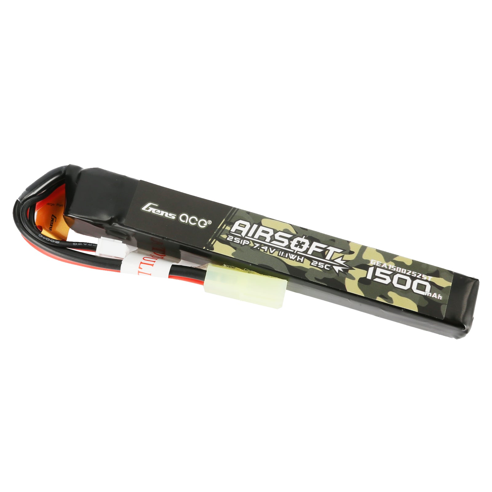 Gens Ace Airsoft 1500mAh 2S 25C batterie LiPo Tamiya