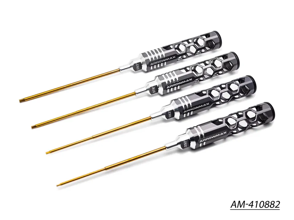 Arrowmax Tools Set AM-410882 jeu clés Allen 120mm Honeycomb 4 pcs