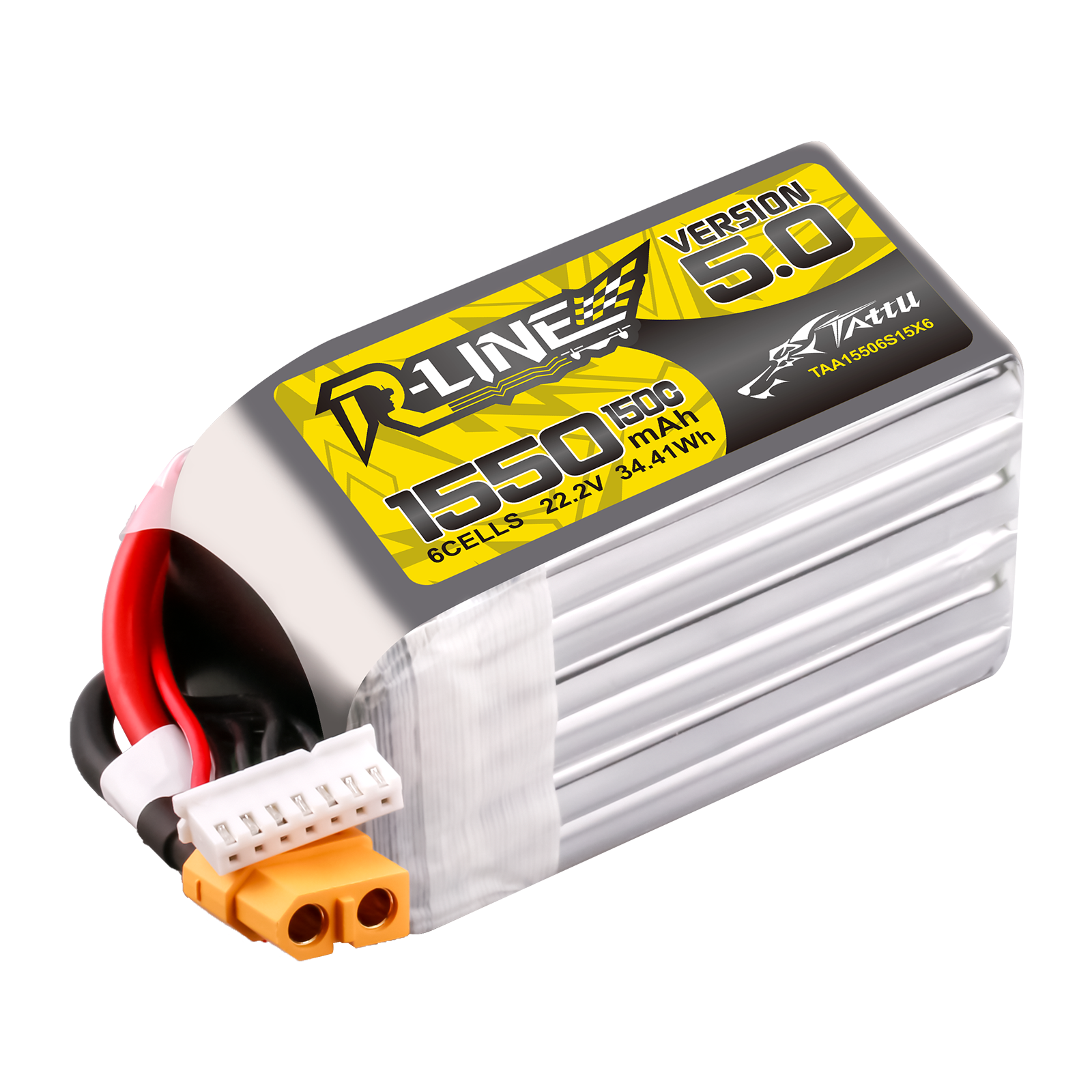 Tattu R-Line V5 1550mAh 6S batterie LiPo XT60 150C