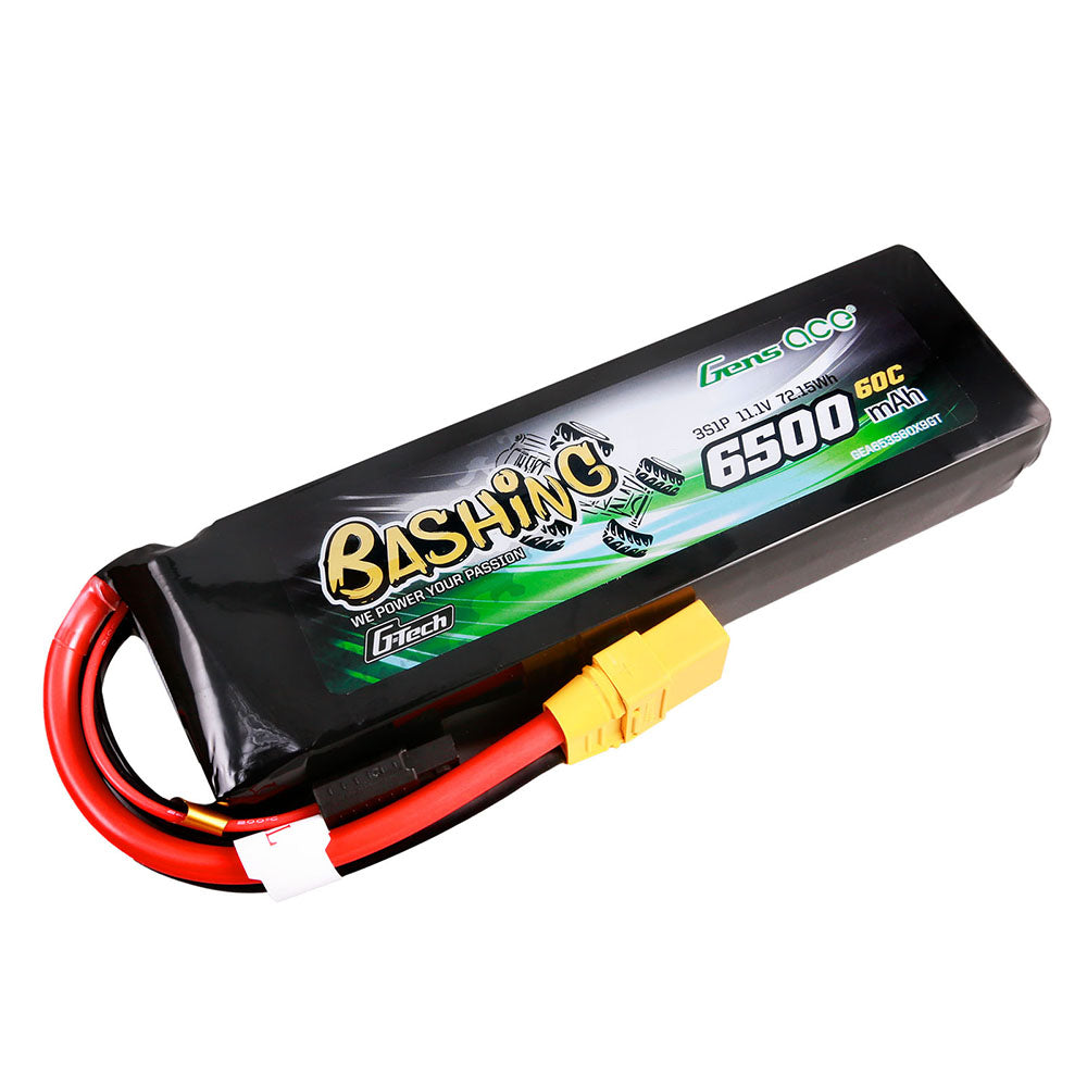 Gens Ace Bashing 6500mAh 3S 60C Batterie Lipo XT90 1/8