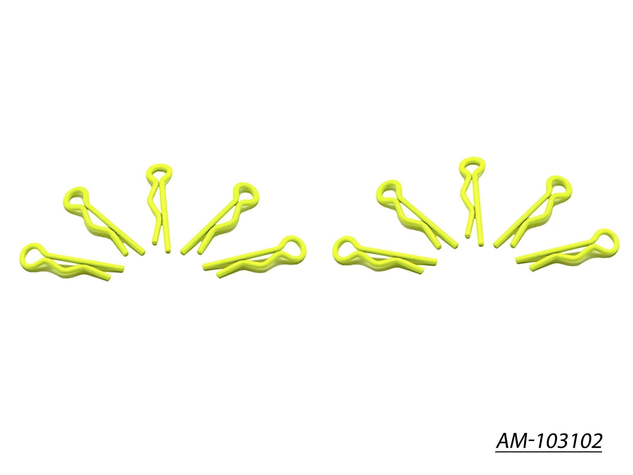 Arrowmax Body Clip AM-103102 clips 1/10 jaune fluo x10