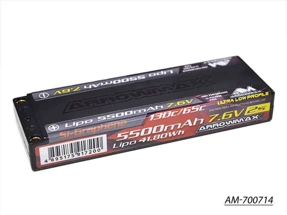 Arrowmax AM-700714 batterie LiPo 2S 5500mAh 7,6V 65C