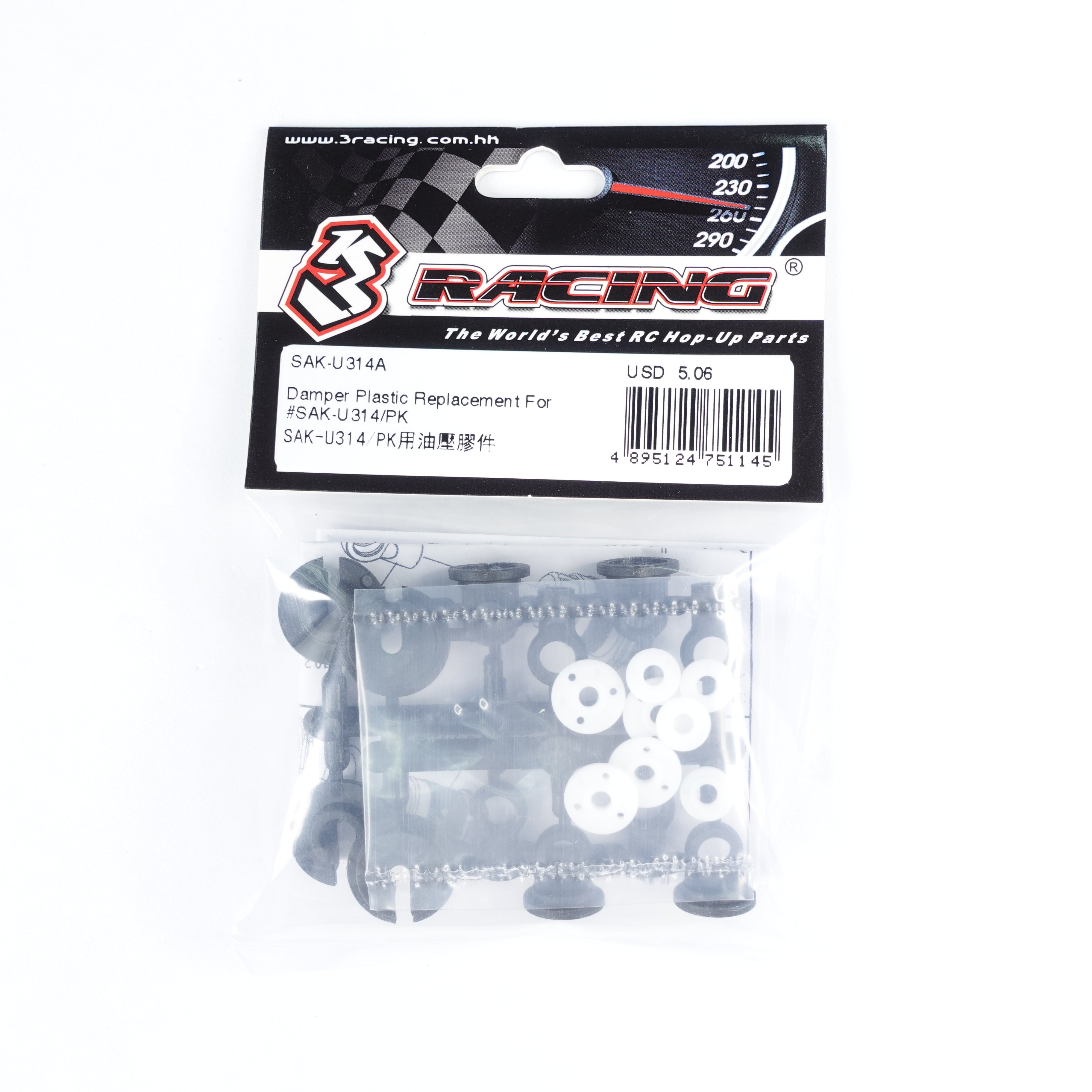 3Racing Sakura SAK-U314A Pièce Amortisseur Plastique