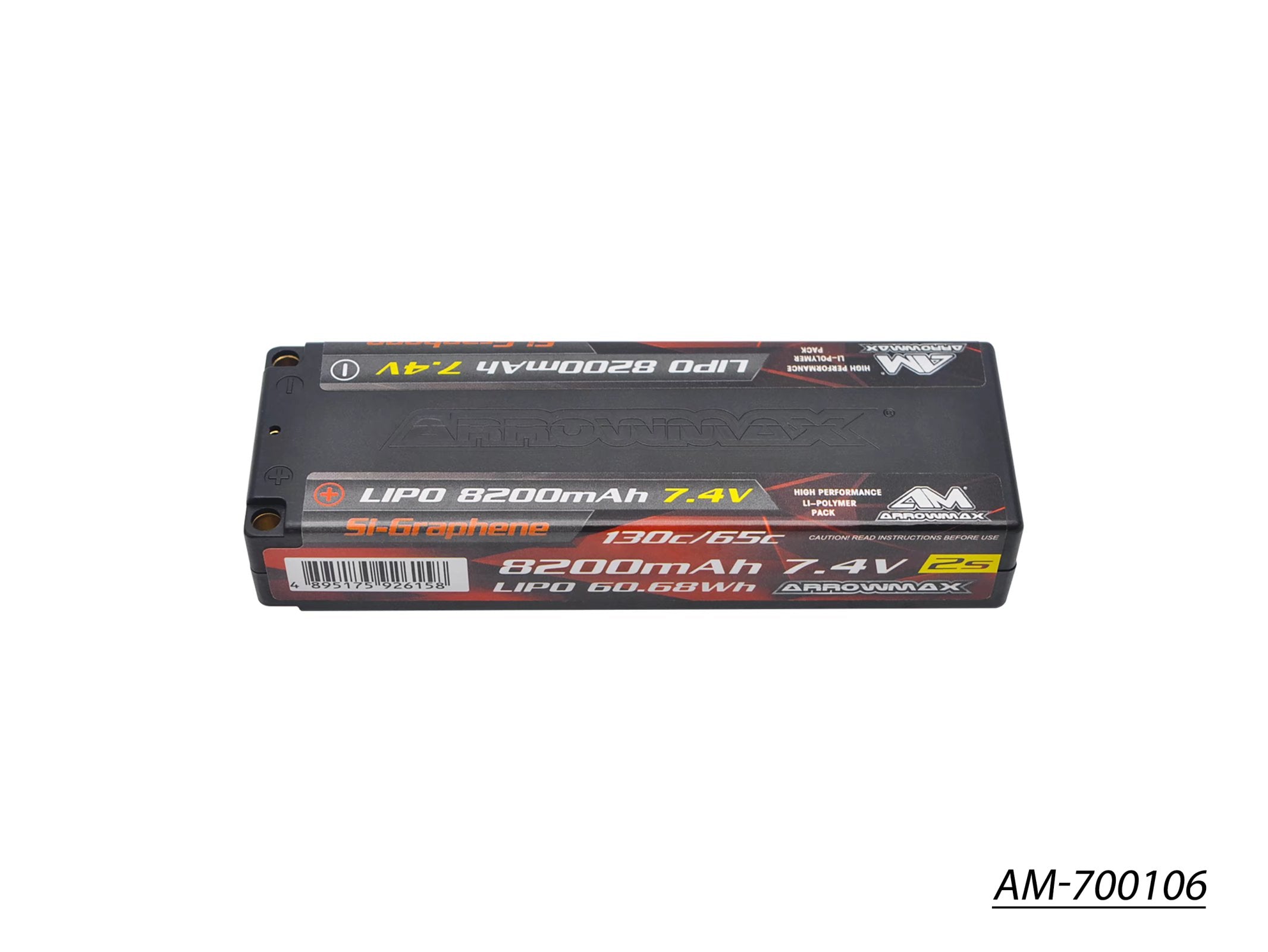 Arrowmax 2S LiPo batterie AM-700106 8200mAh 7.4V 65C