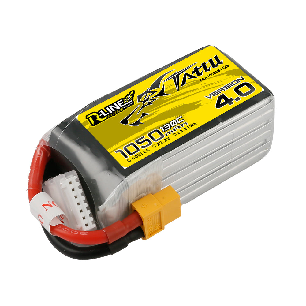 Tattu R-Line 1050mAh 6S 130C LiPo FPV XT60 V4.0