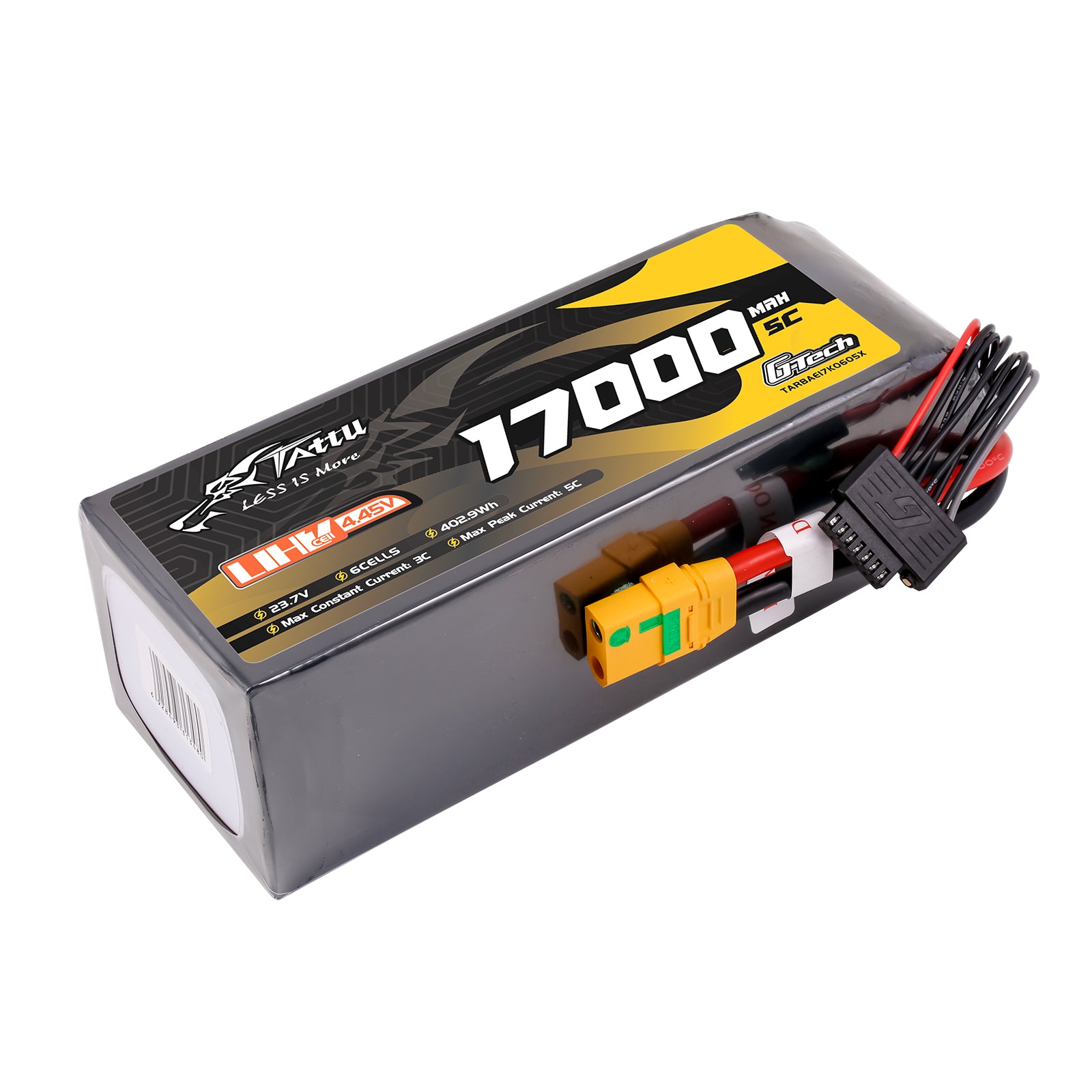 Tattu UHV 17000mAh 6S 5C batterie Lipo XT90S-F G-Tech