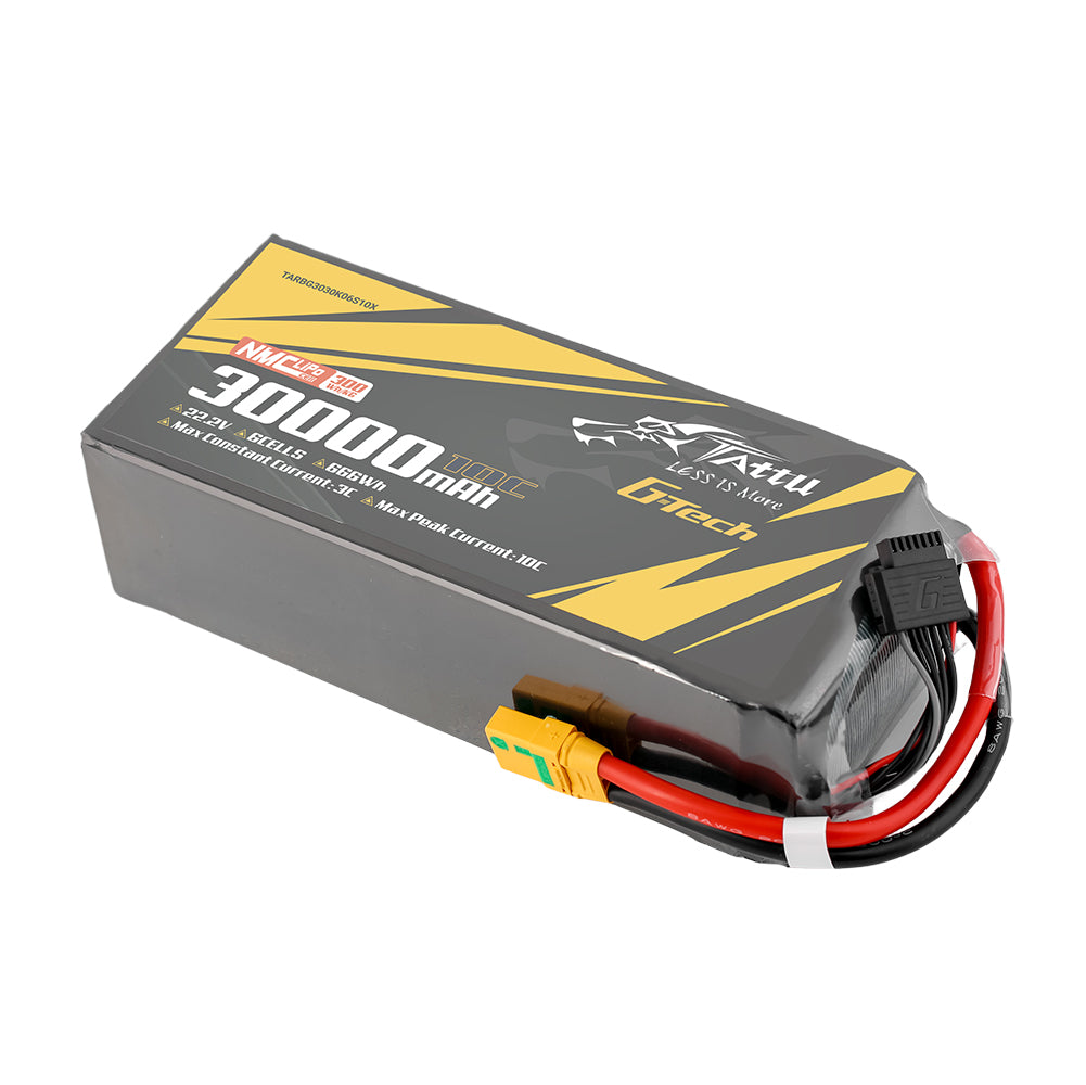 Tattu Semi-Solid 30000mAh 6S batterie LiPo 22.2V XT90S-F