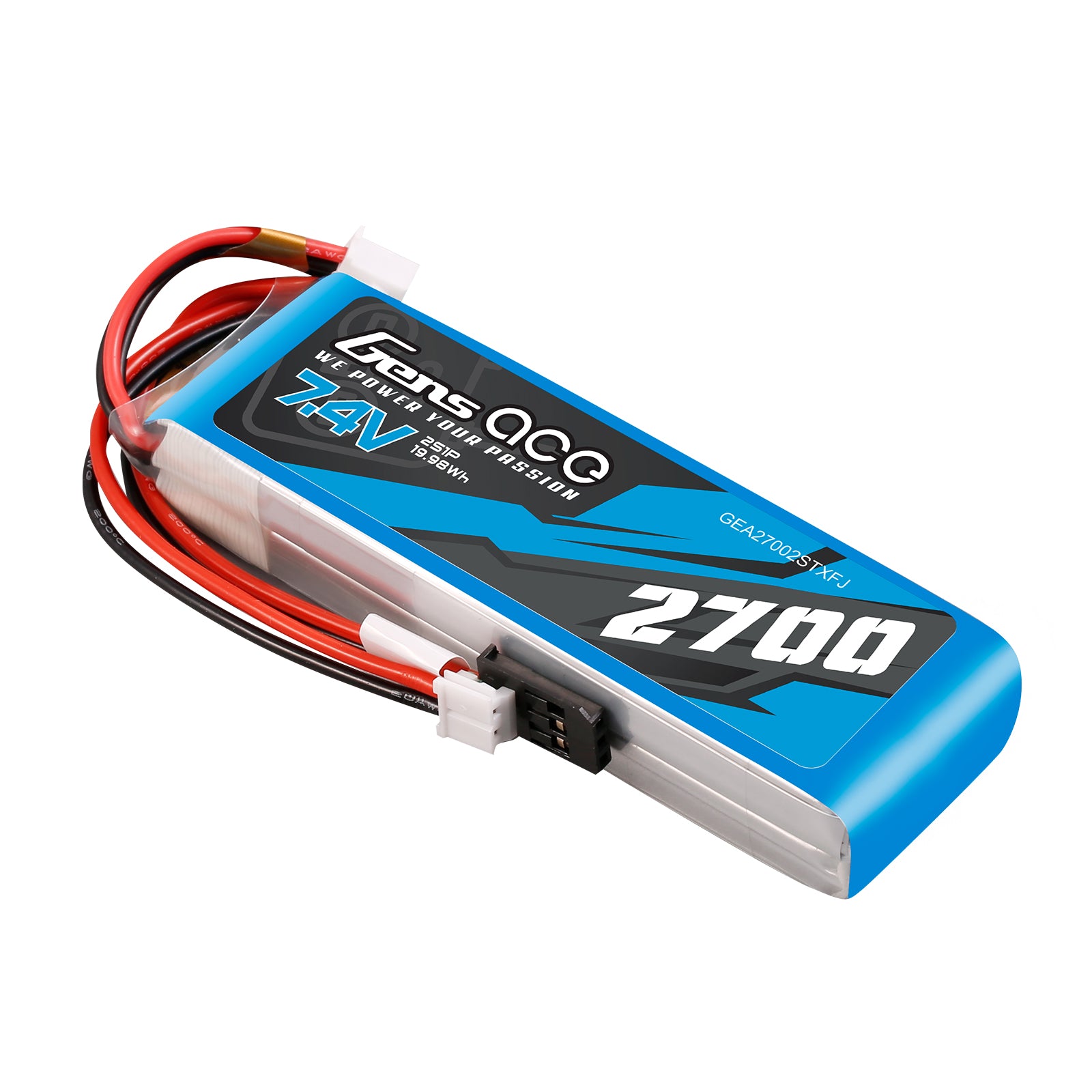 Gens Ace TX/RX 2700mAh 2S batterie LiPo émetteur