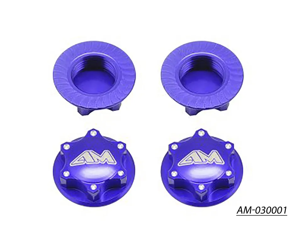 Arrowmax AM-030001 écrous alu 1/8 fermés légers x4