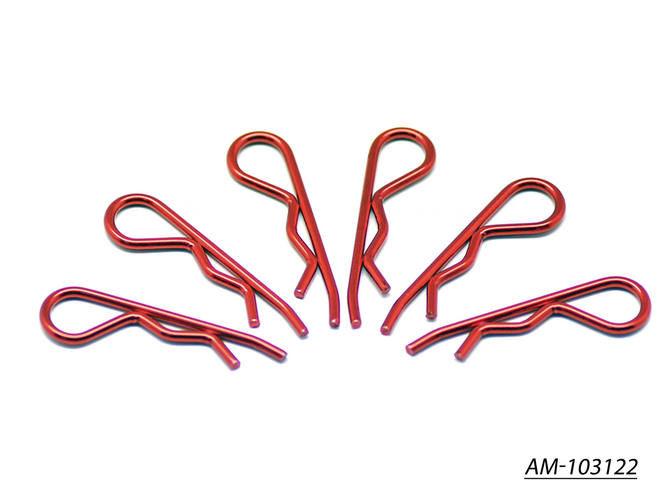 Arrowmax AM-103122 clips carrosserie 1/8 rouge x6