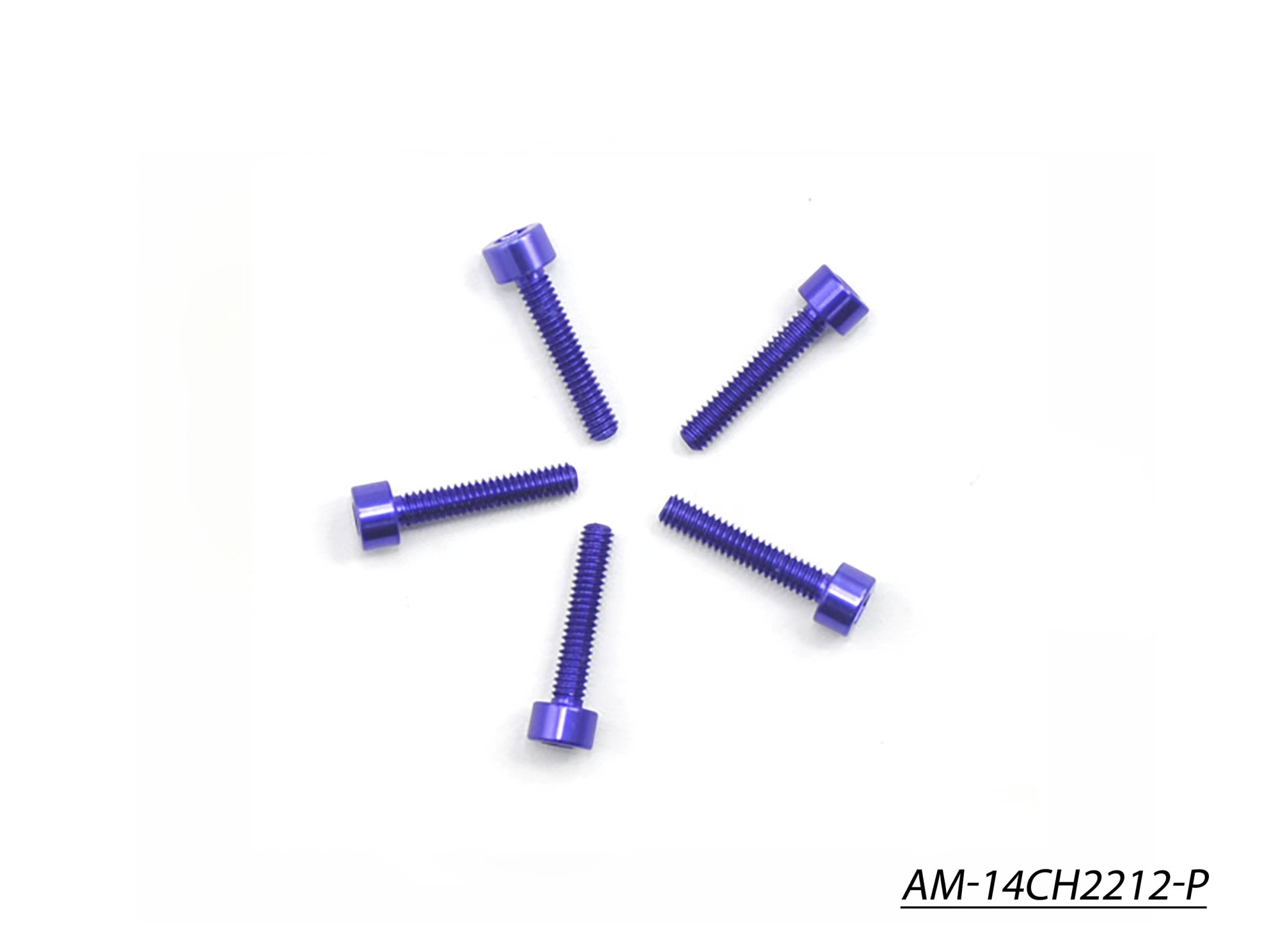 Arrowmax Vis Alu M2.2x12 Violette Tête Cylindrique x5 7075