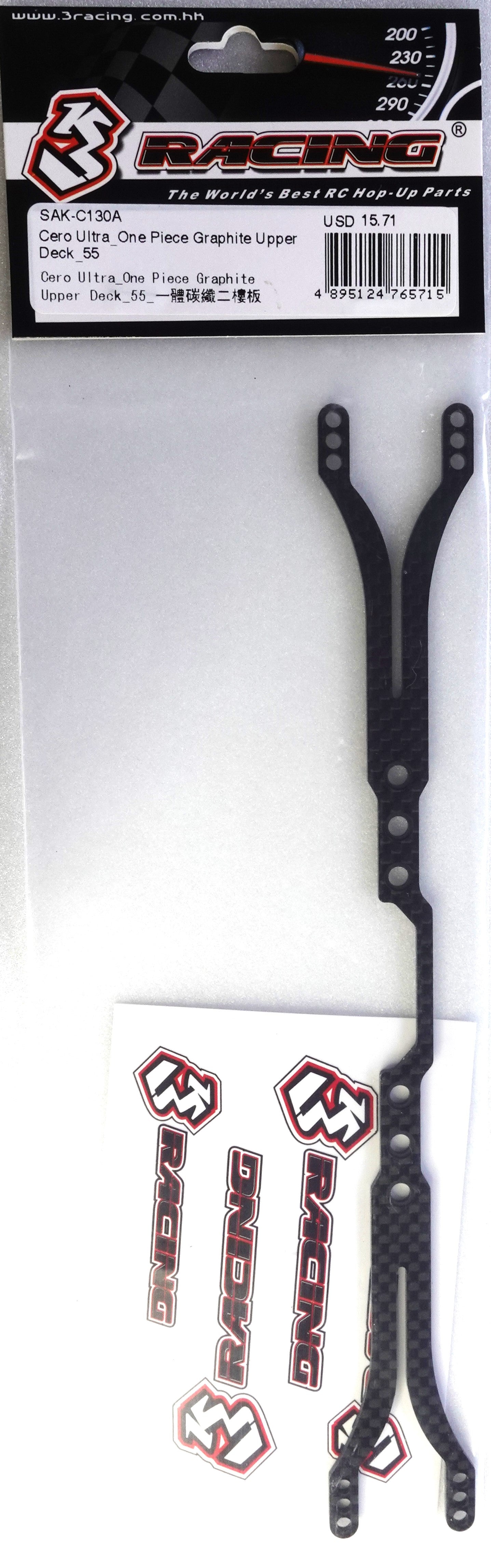 3Racing Cero SAK-C130A platine supérieure carbone Ultra
