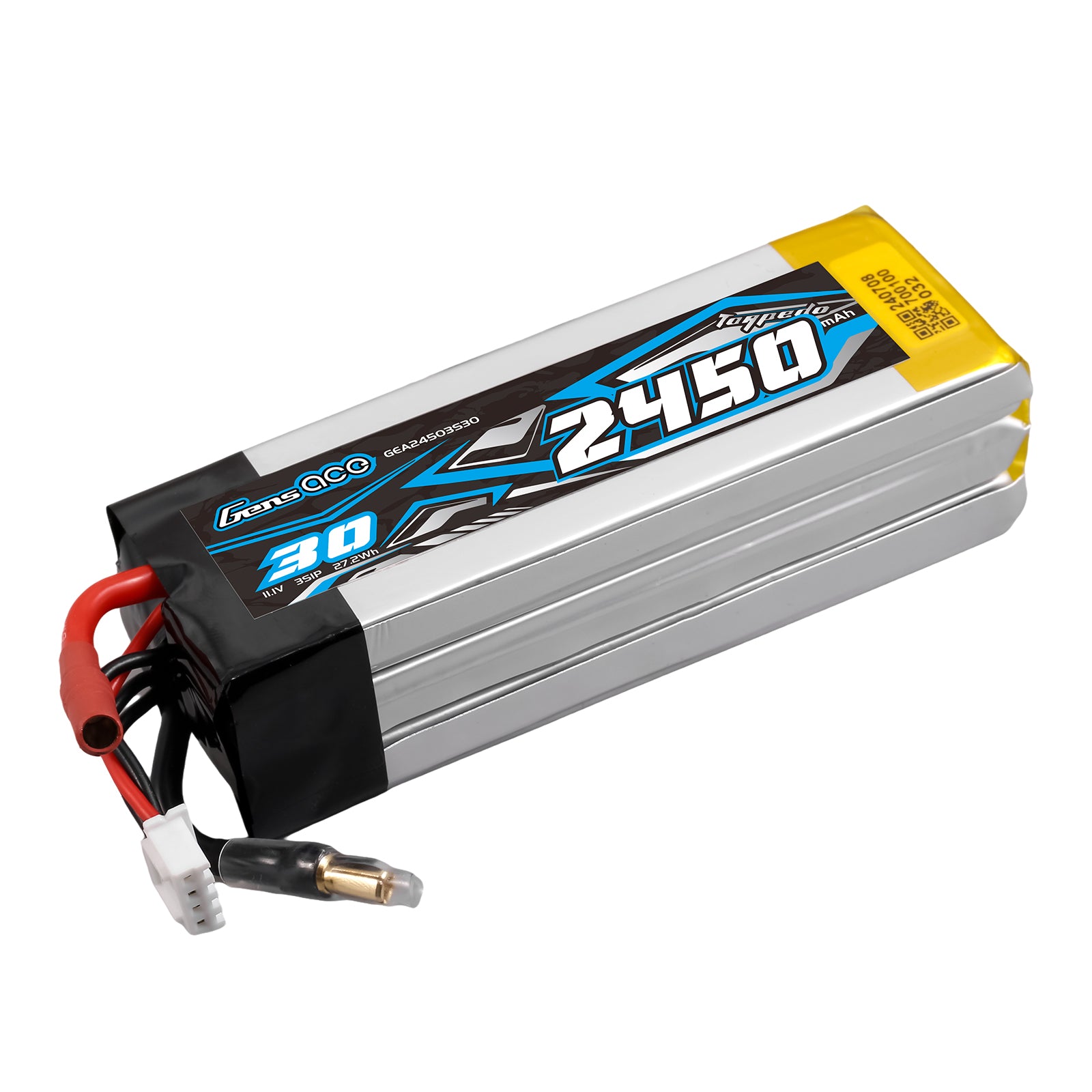 Gens Ace Car Classic 2450mAh 3S batterie LiPo bateau 11.1V 30C