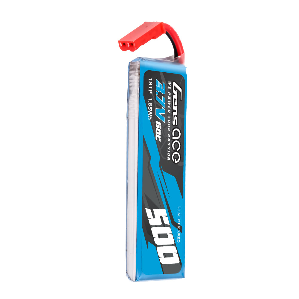 Gens Ace Air Classic 500mAh 1S batterie LiPo 60C JST