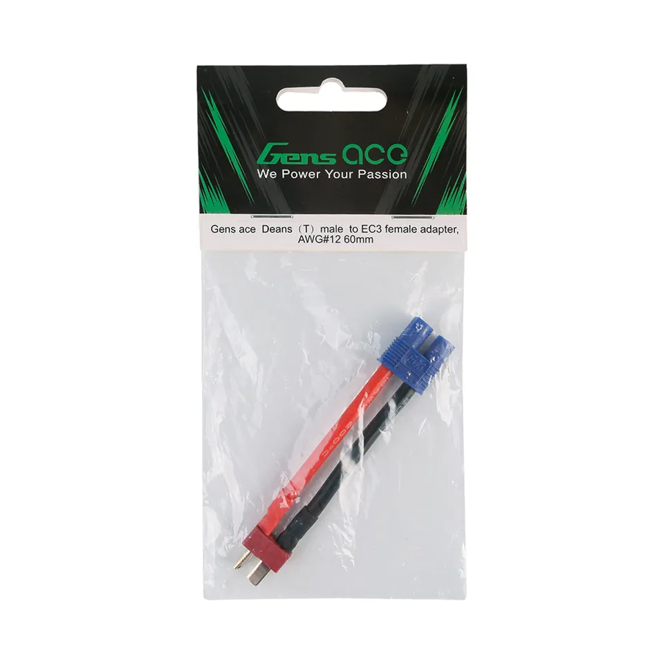 Gens Ace adaptateur Deans mâle vers EC3 femelle